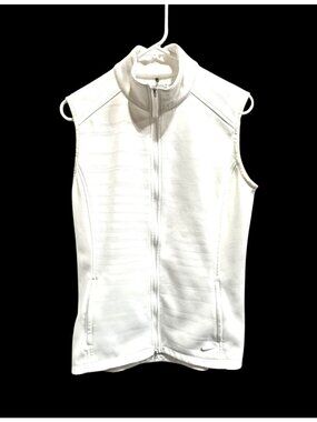 Nike Golf Women’s Therma‑Fit Tour Performance White Sleeveless Vest LT